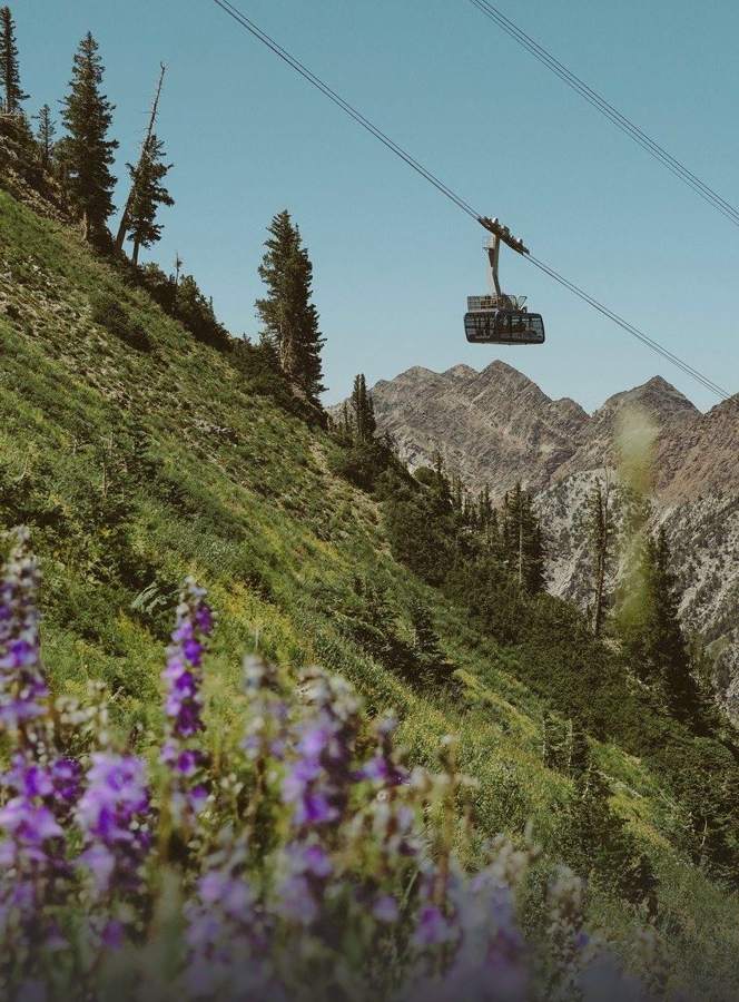 Aerial Tram, Snowbird, Utah — photo by Marina Ponomaryova